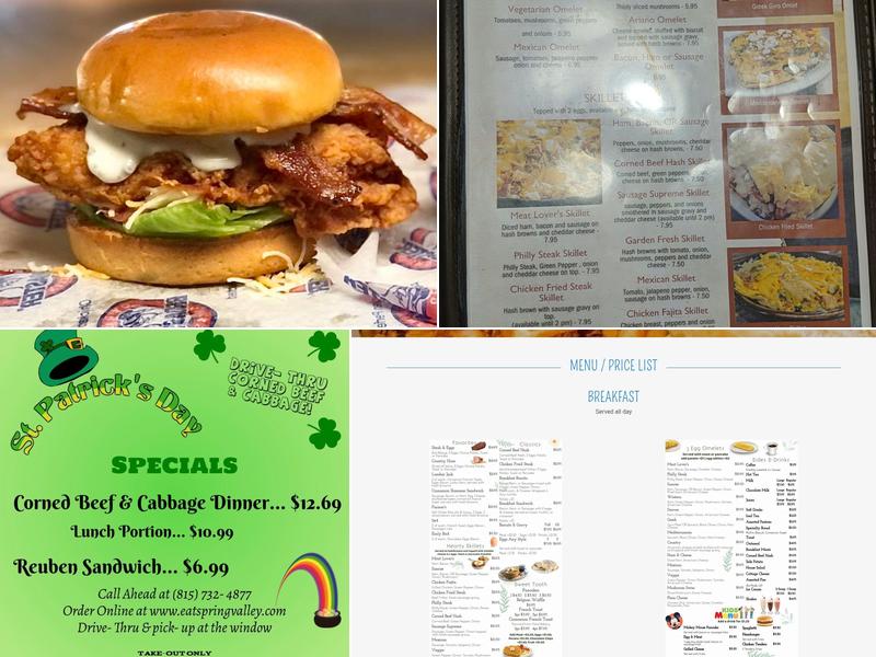 Spring Valley Restaurant Menu