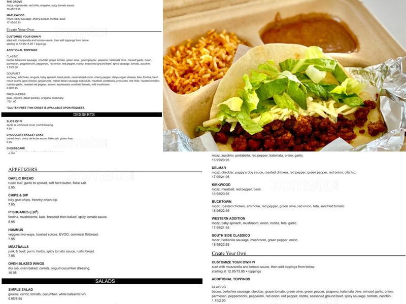 Pi Pizzeria - Delmar Loop Menu