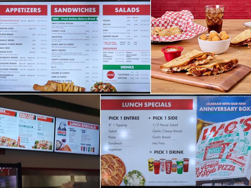 Imo's Pizza Menu