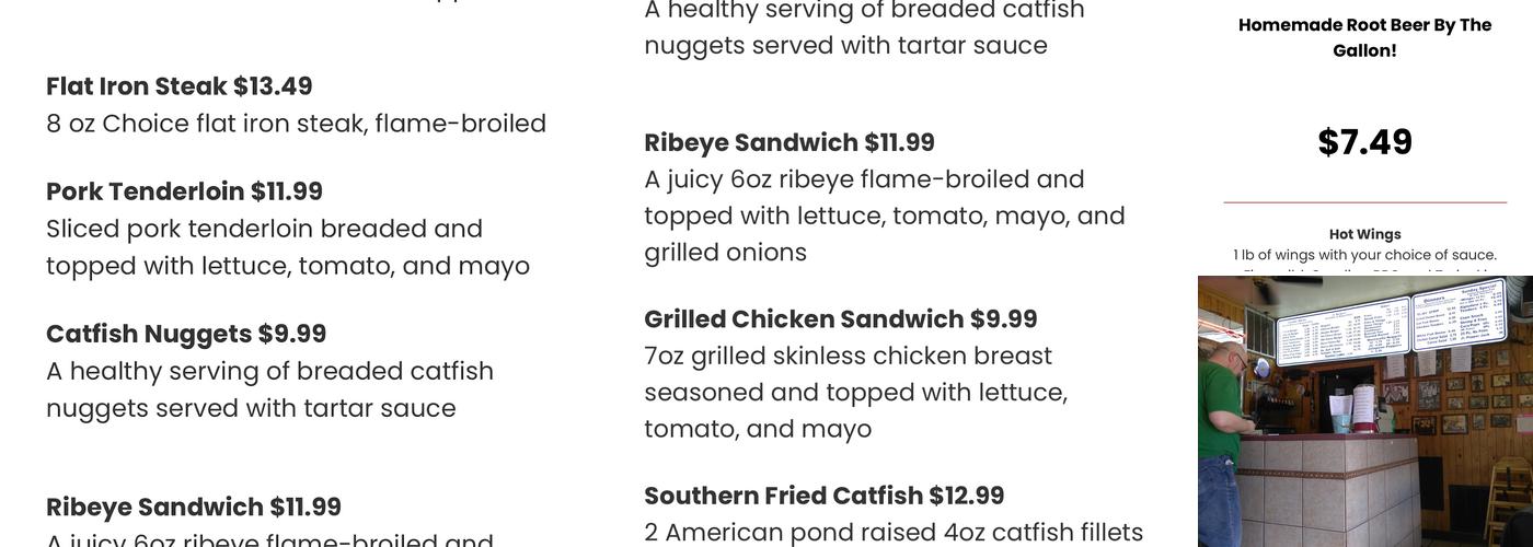 Mini Corral Menu
