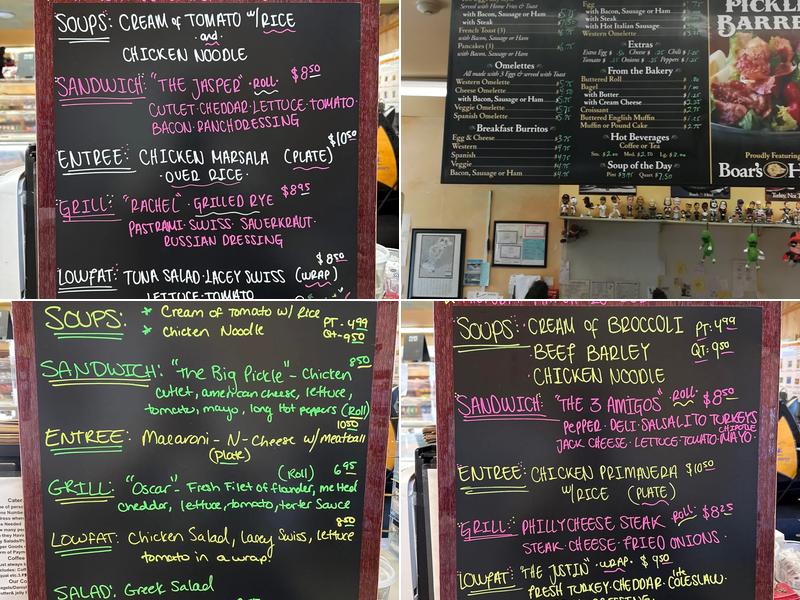 The Pickle Barrel Menu