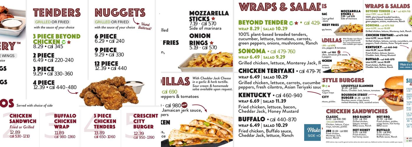 WOW Café Menu