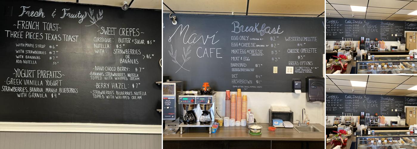 Mavi Cafe Menu