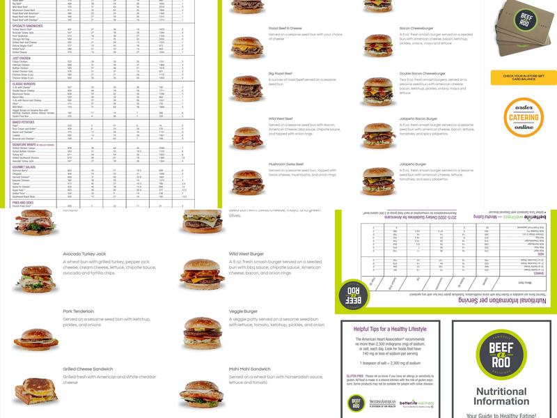 Beef-A-Roo Menu