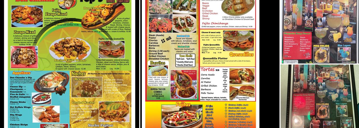 Don Chencho Mexican Restaurant Menu