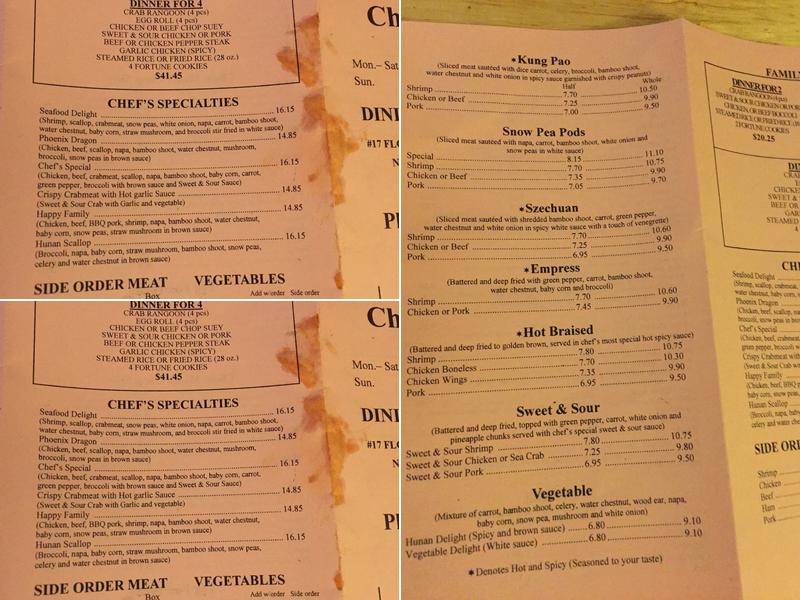 Old St Louis Chop Suey Menu