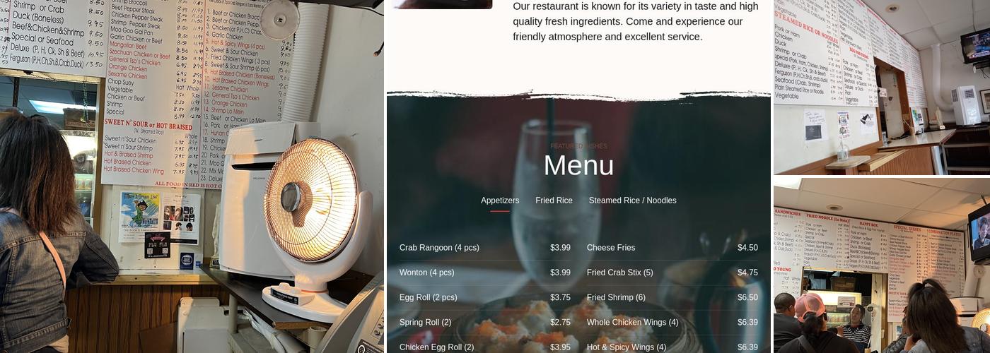 Ferguson Chop Suey Menu