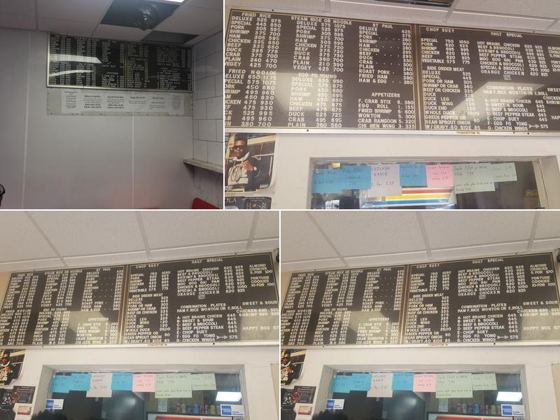 John's Chop Suey Menu