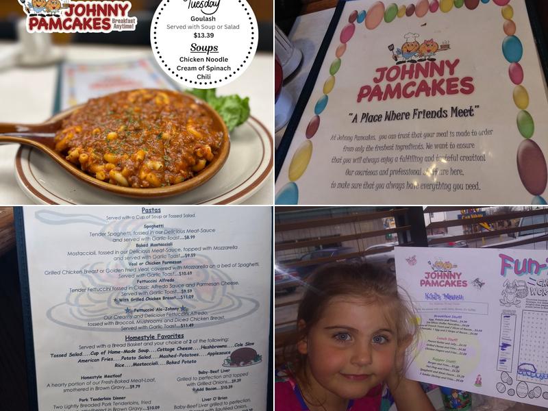 Johnny Pamcakes Menu