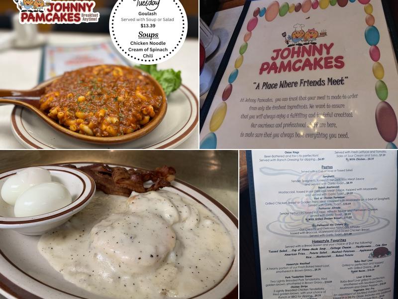 Johnny Pamcakes Menu