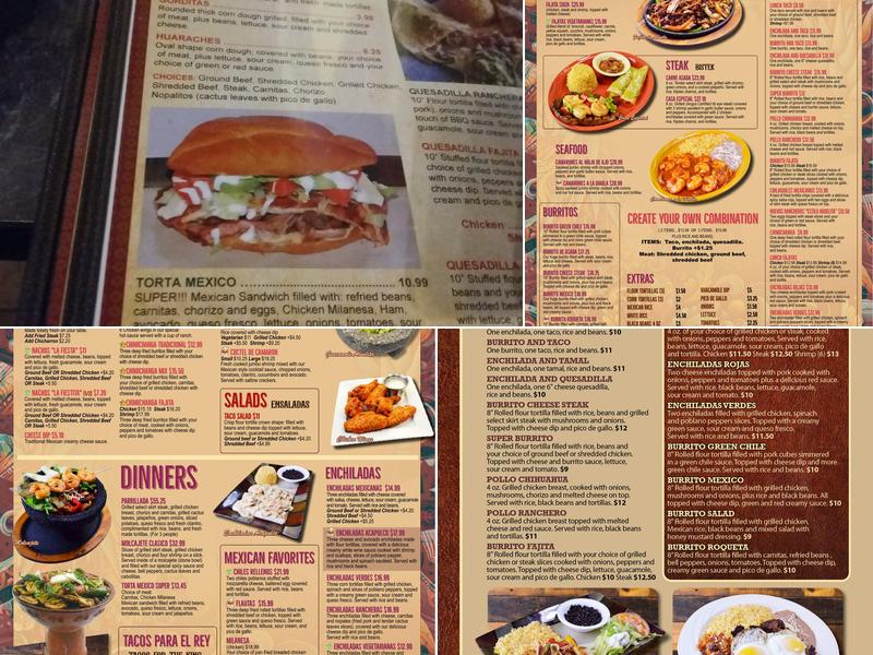 Mexico Clasico Menu