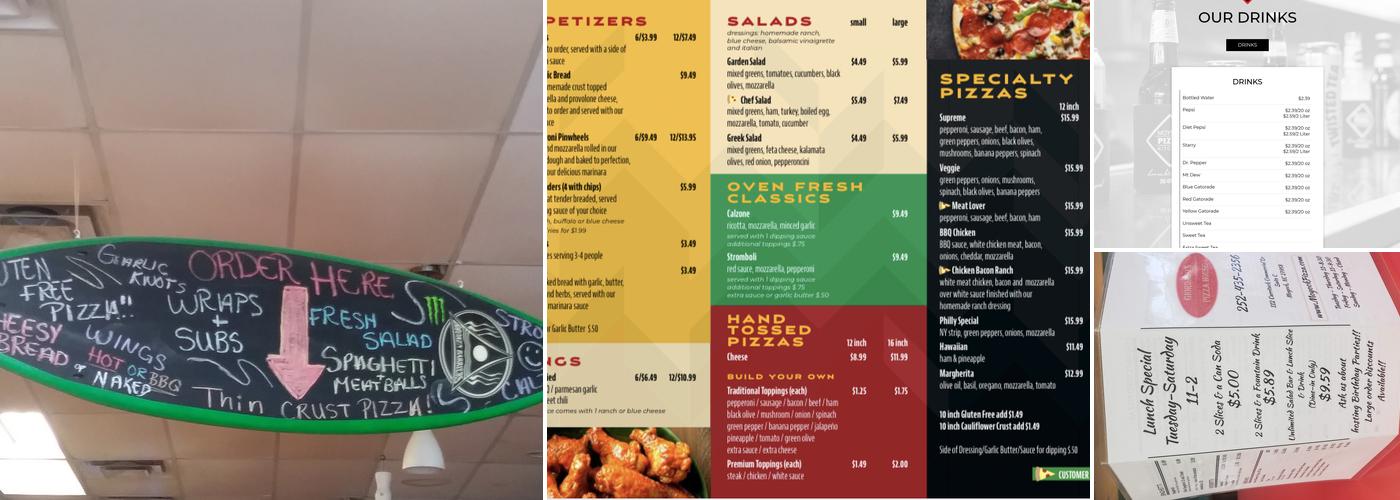Moyock Pizza Kitchen Menu