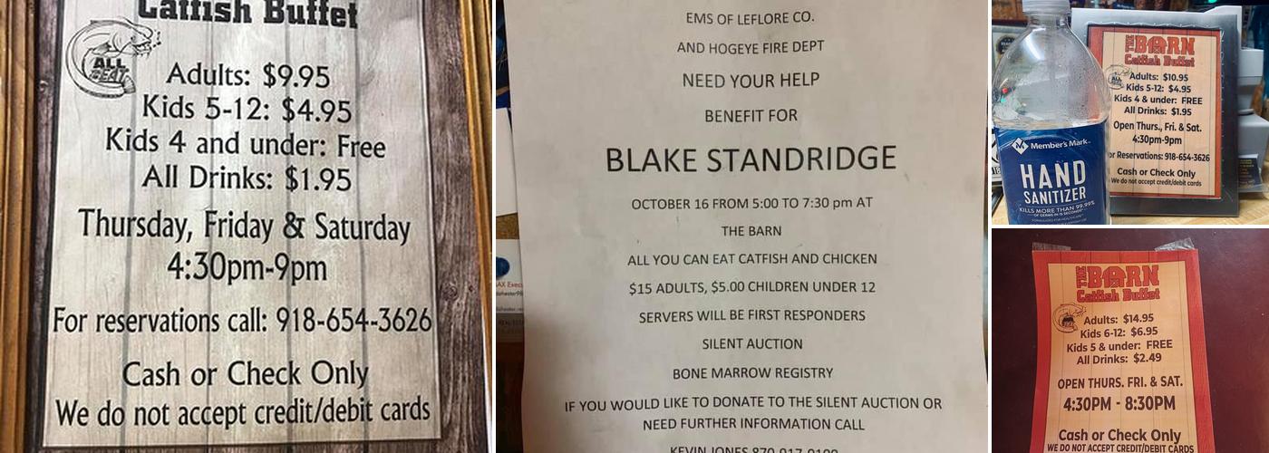 The Barn Menu