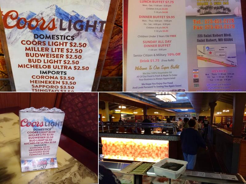 Ocean Buffet Menu
