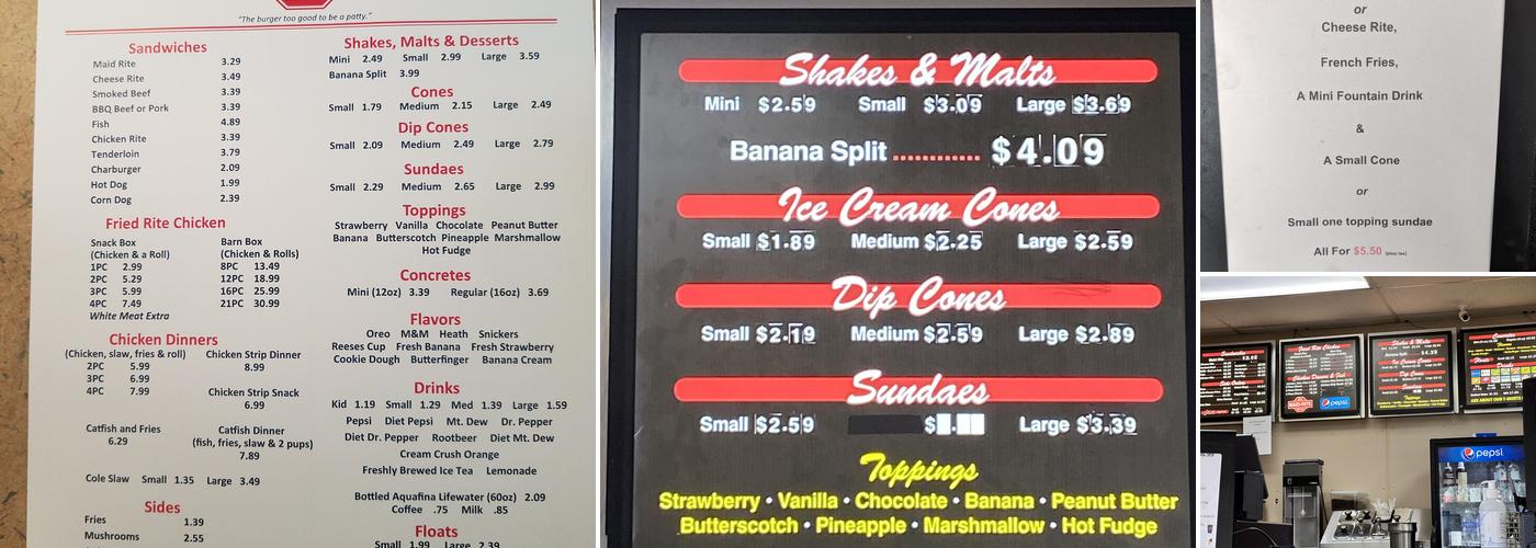 Maid-Rite Menu
