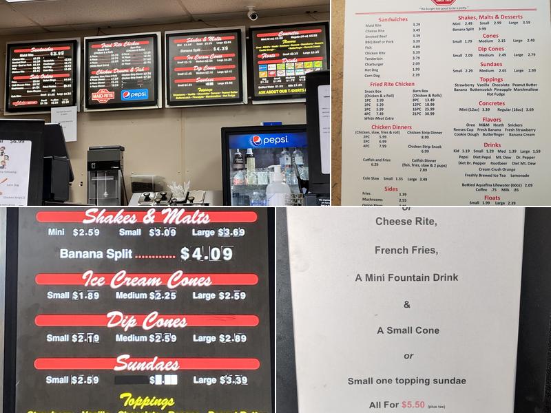 Maid-Rite Menu
