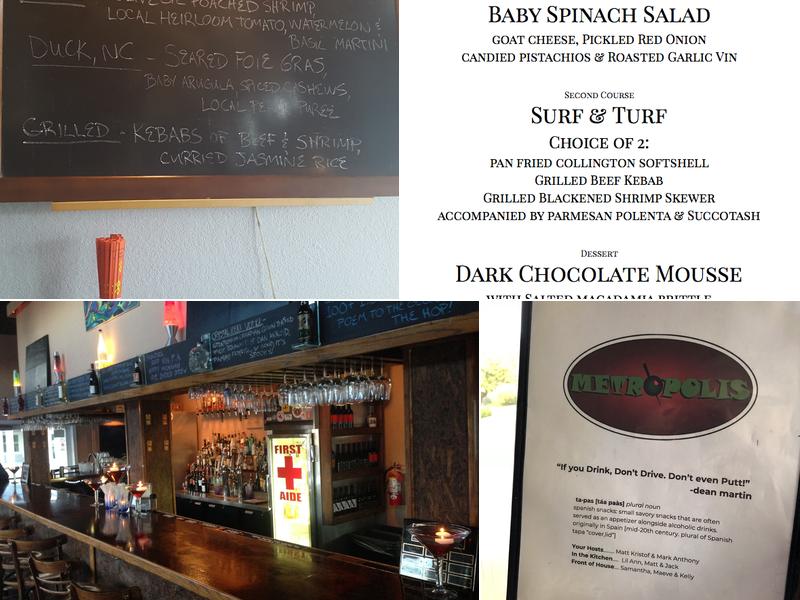 Metropolis Menu
