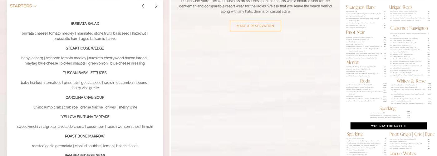 Kimball's Kitchen Menu