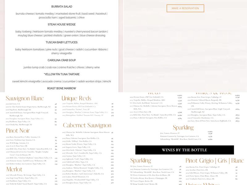 Kimball's Kitchen Menu