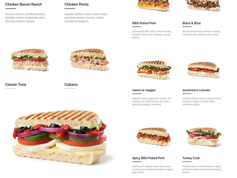 Hot Table Menu
