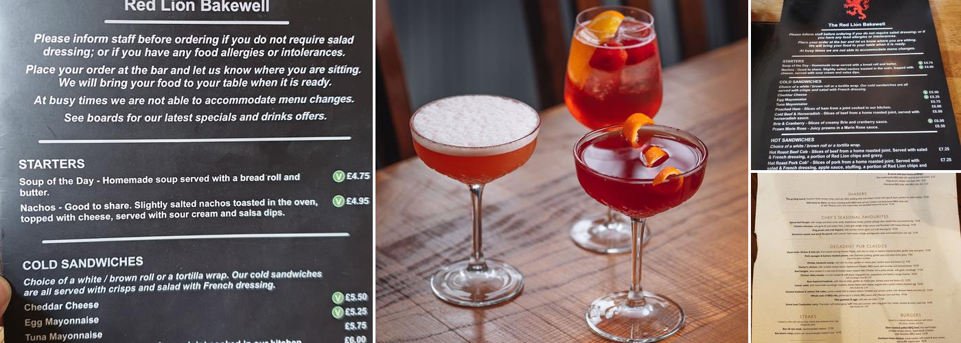 The Red Lion Menu