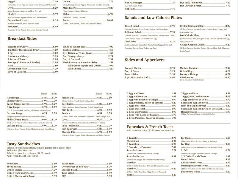 Genoa Cafe Menu