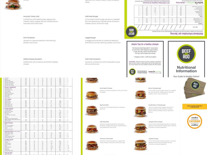 Beef-A-Roo Menu