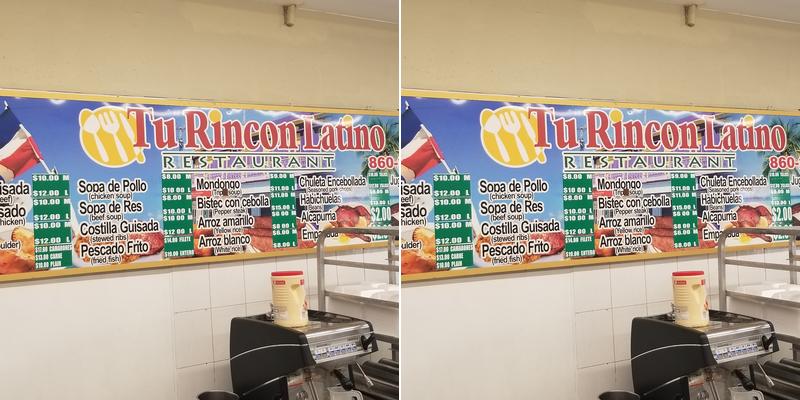 Tu Rincon Latino Restaurant Menu