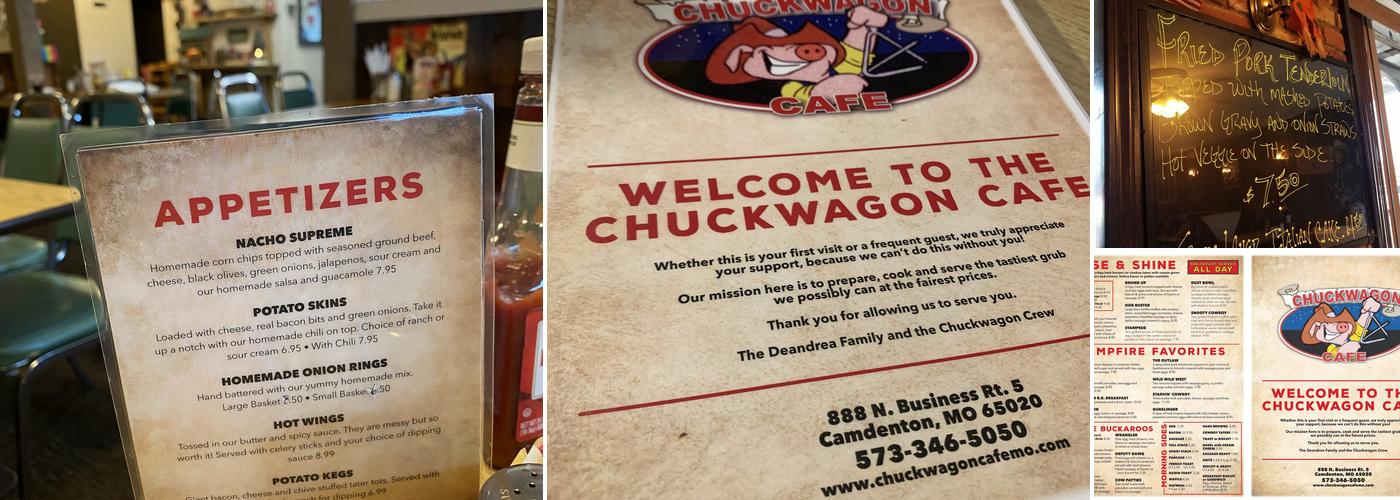 Chuckwagon Cafe Menu