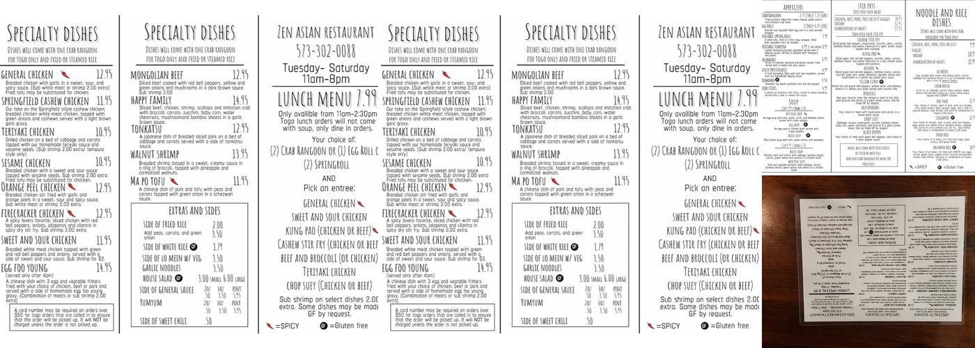 Zen Menu