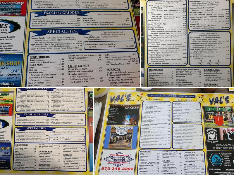 Val's Menu