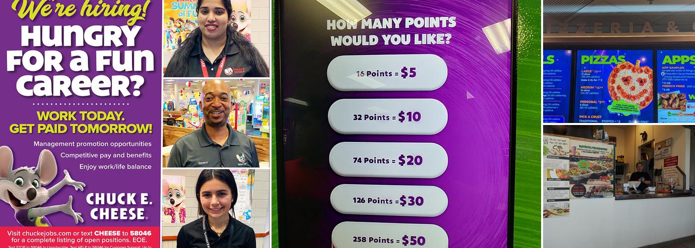 Chuck E. Cheese Menu