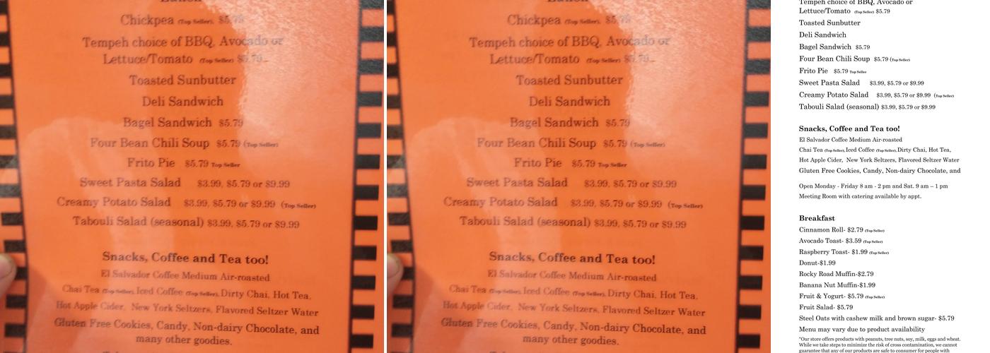 Polymath Educational Café at TLC Menu