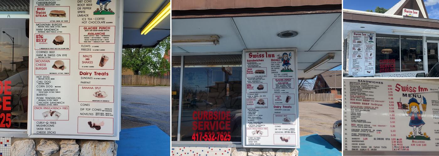 Swiss Inn-Drive In Menu