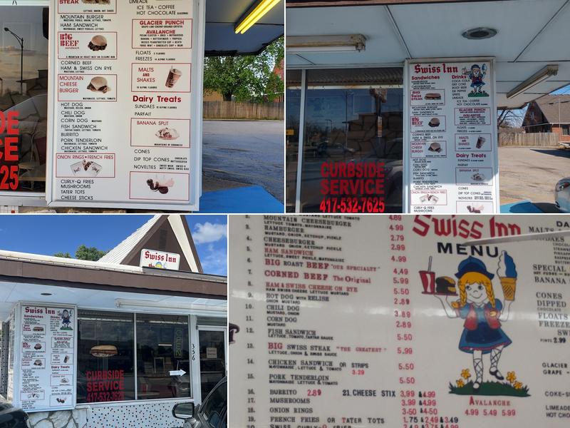 Swiss Inn-Drive In Menu