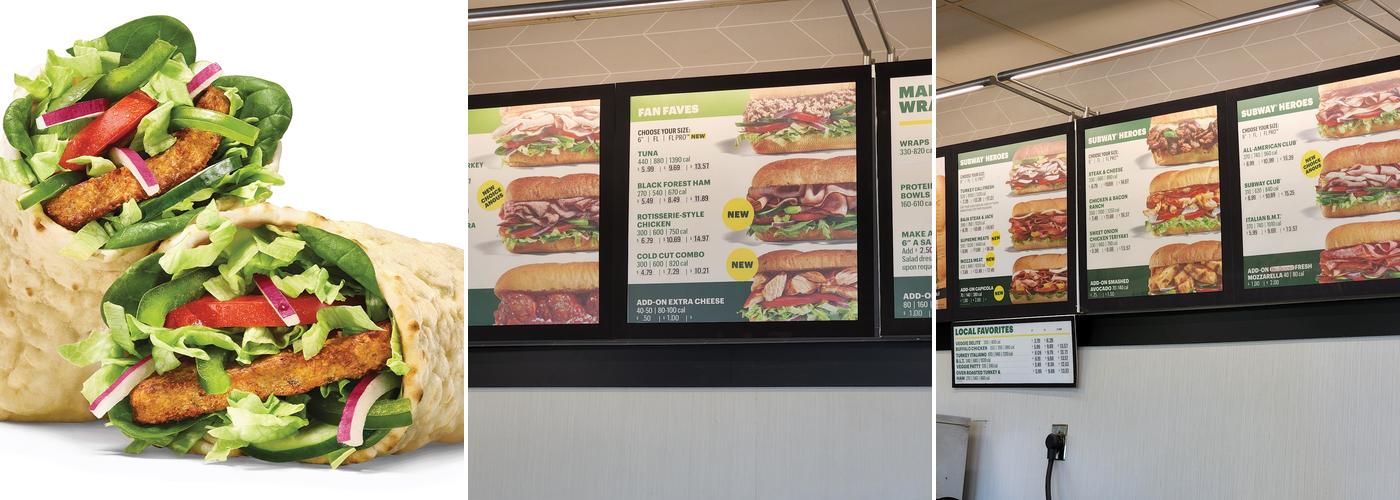 Subway Menu