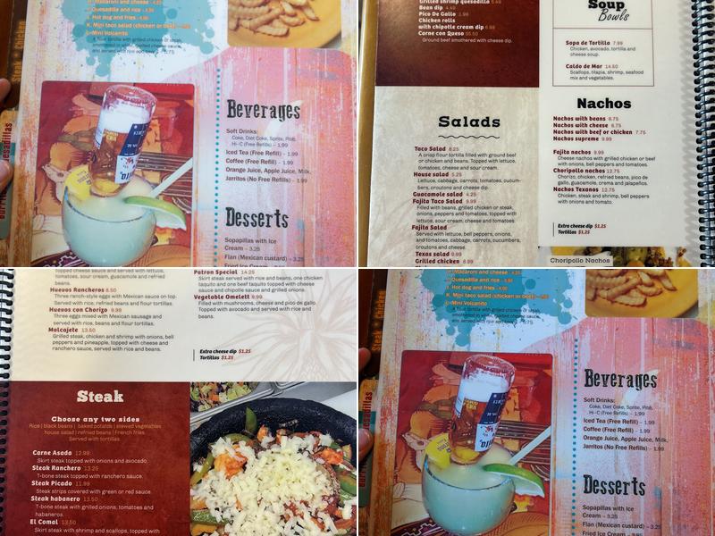 El Patron Mexican Grill Menu