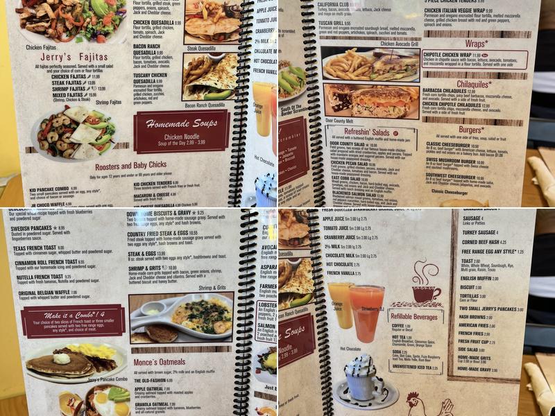Jerry's Cafe Menu