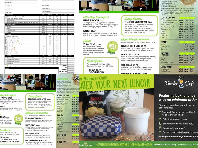 Blender Cafe Menu