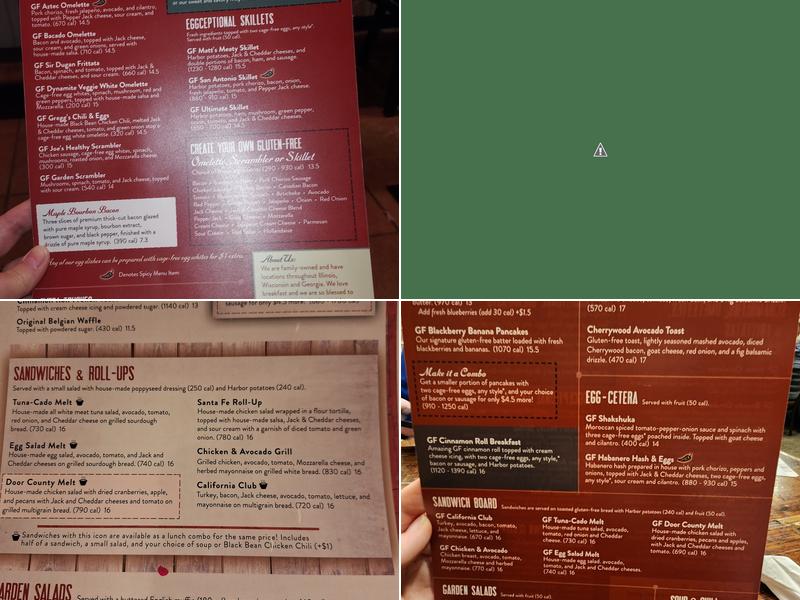 Egg Harbor Cafe Menu