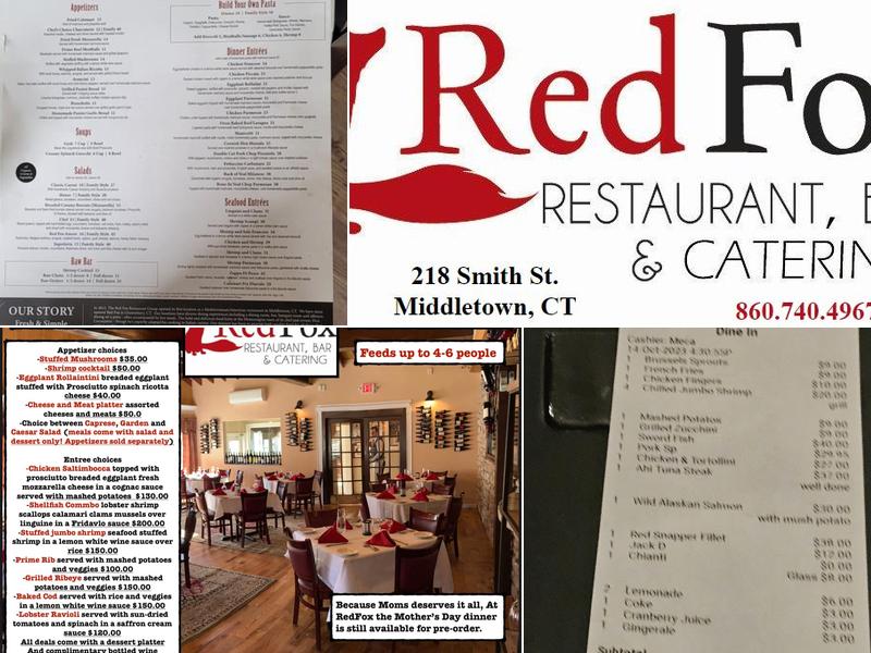 Red Fox Restaurant Menu