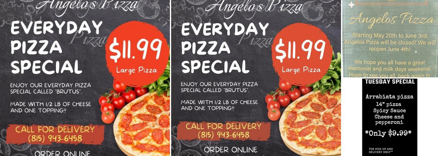 Angelo's Pizza Menu