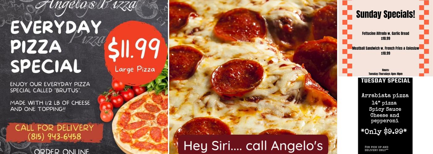 Angelo's Pizza Menu