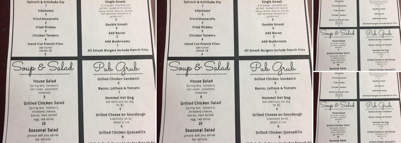 Doc's Bar & Grill Menu