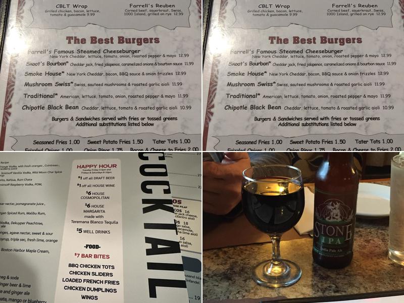 Farrell's Restaurant Menu