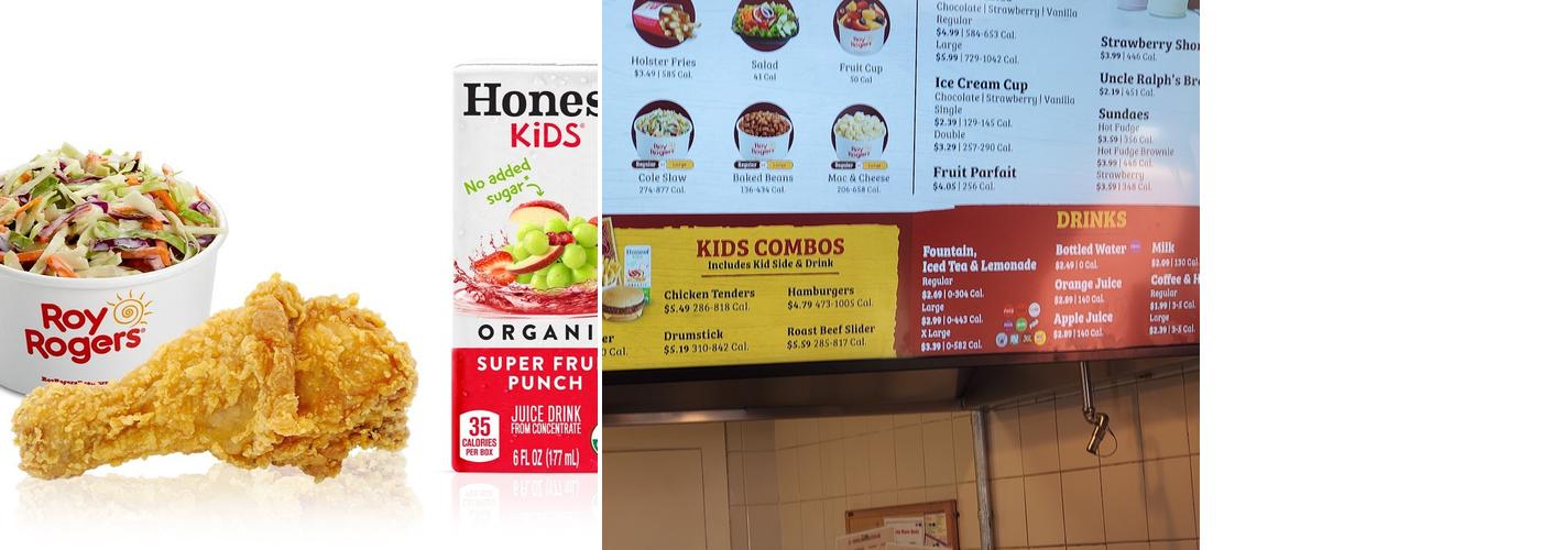Roy Rogers Menu