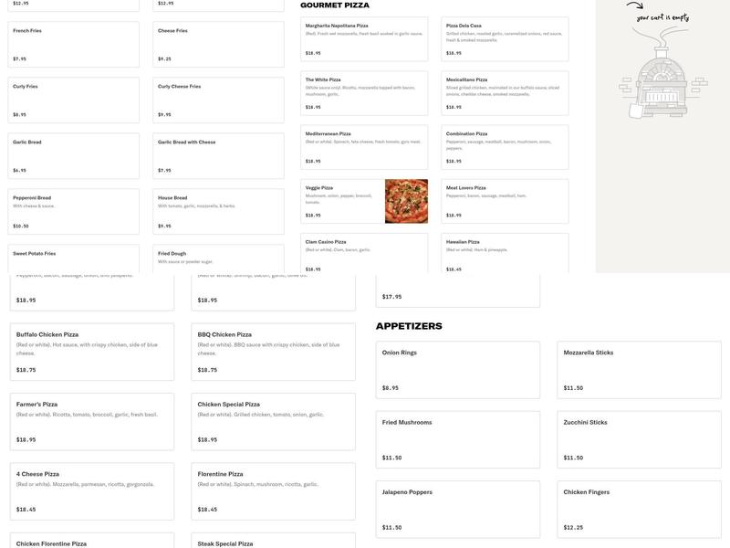 Wallingford Pizza House Menu