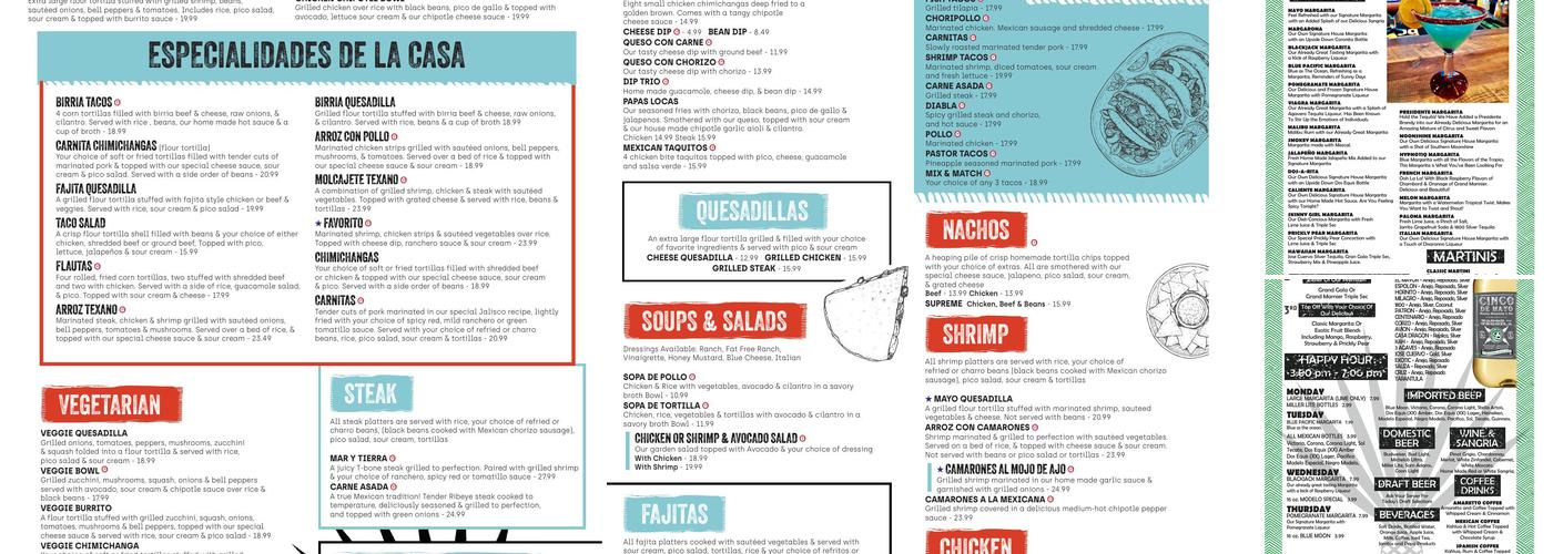 Cinco de Mayo - Middletown Menu
