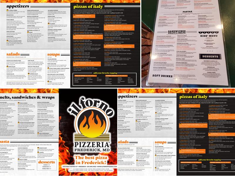 Il Forno Pizzeria Menu