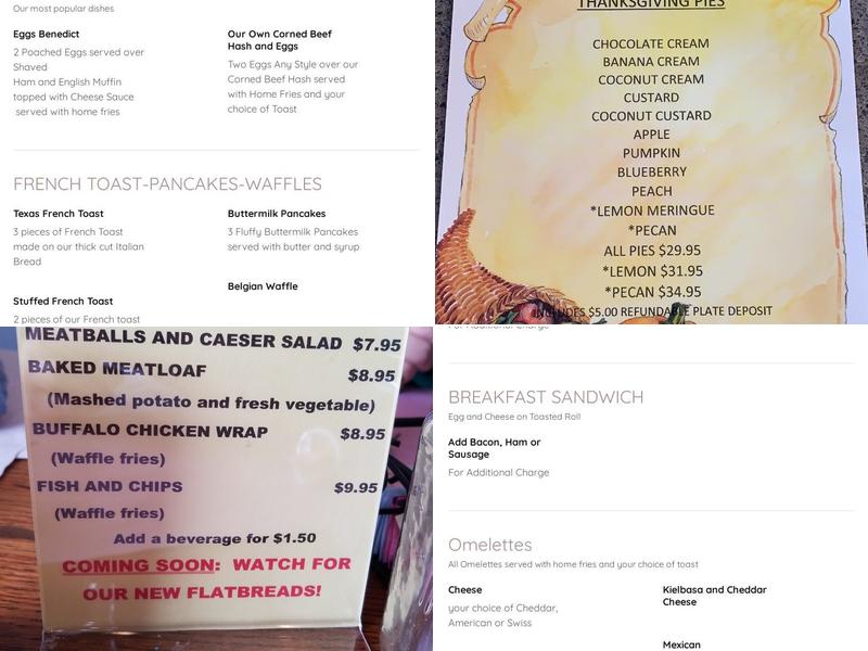 Henry's Menu